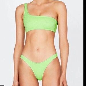 Melrose Lime Sparkle Triangl Bikini Set